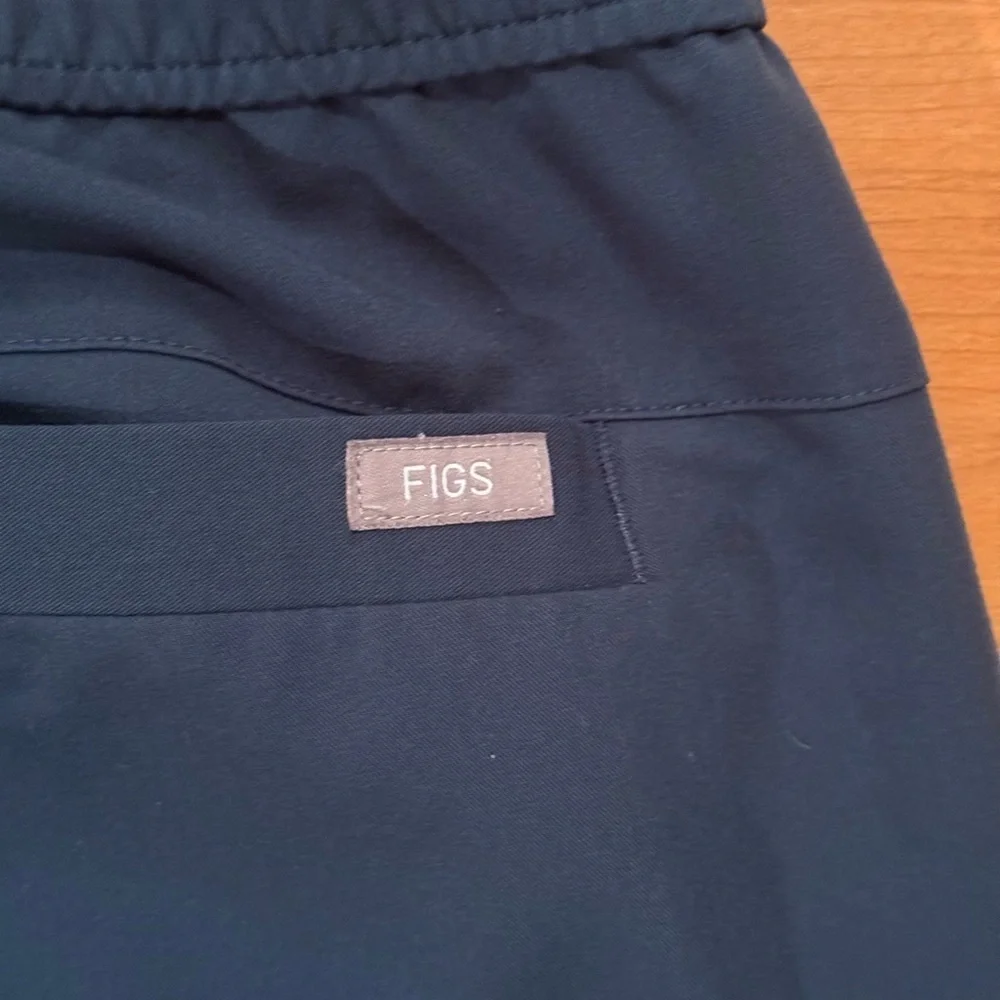 FIGS Slate Blue/Gray Joggers Scrubs Medical Stretch Drawstring Size Medium